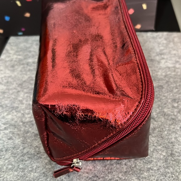 Cosmetic/ Travel Bag Bundle Red Metallic - Picture 2 of 7